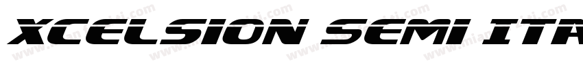 Xcelsion Semi Italic Semi Italic字体转换